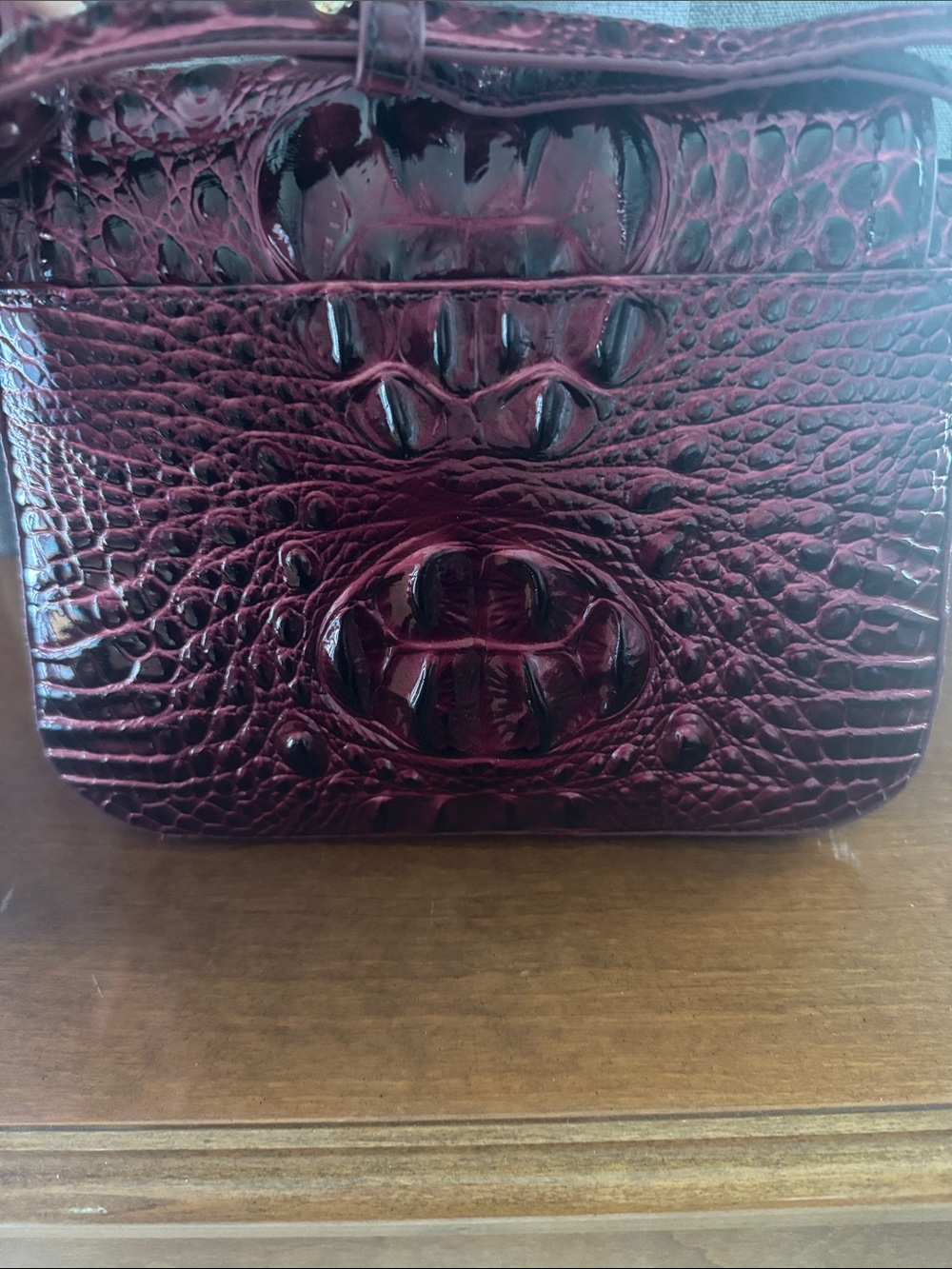 Brahmin Gianna in Cherry Lacquer with Matching Wallet - Picture 4 of 6